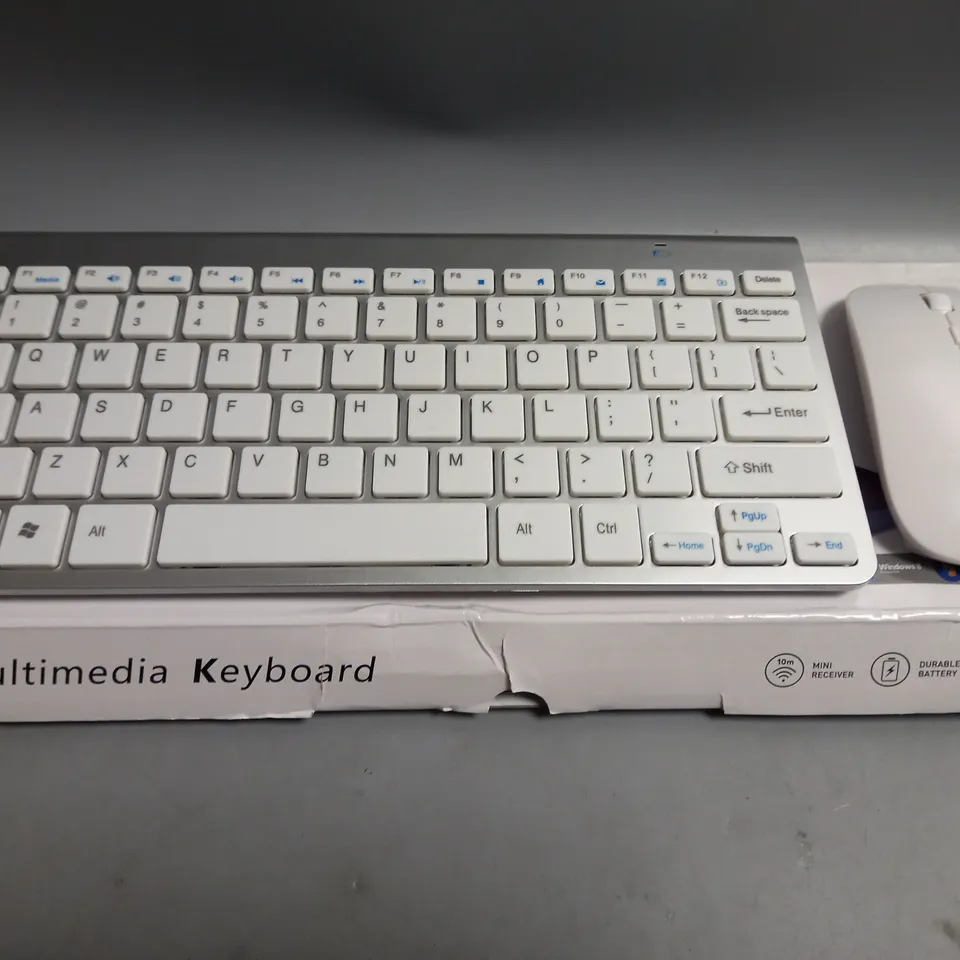 BOXED WIRELESS MULTIMEDIA KEYBOARD AND MOUSE
