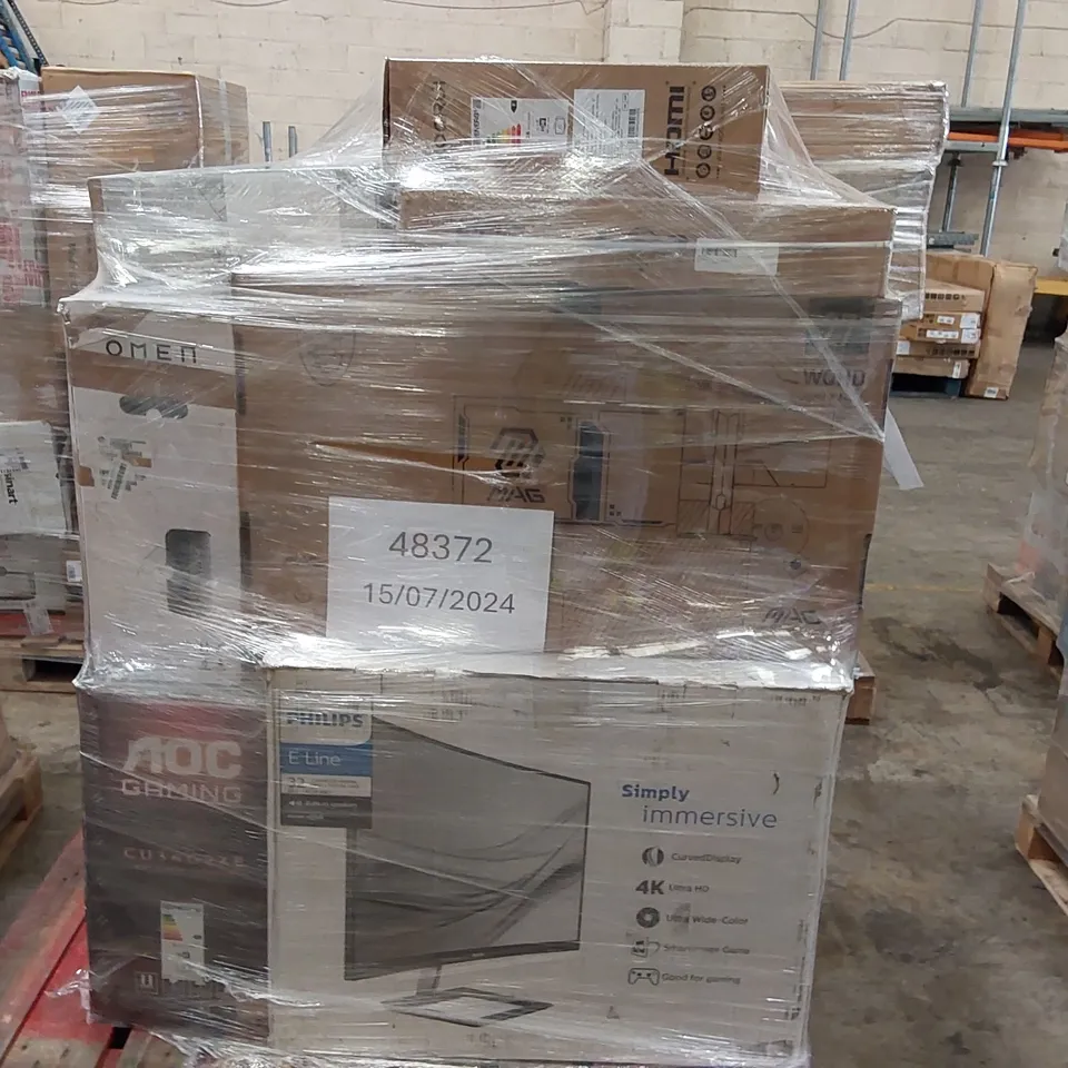 PALLET OF APPROXIMATELY 19 UNPROCESSED RAW RETURN TELEVISIONS TO INCLUDE;