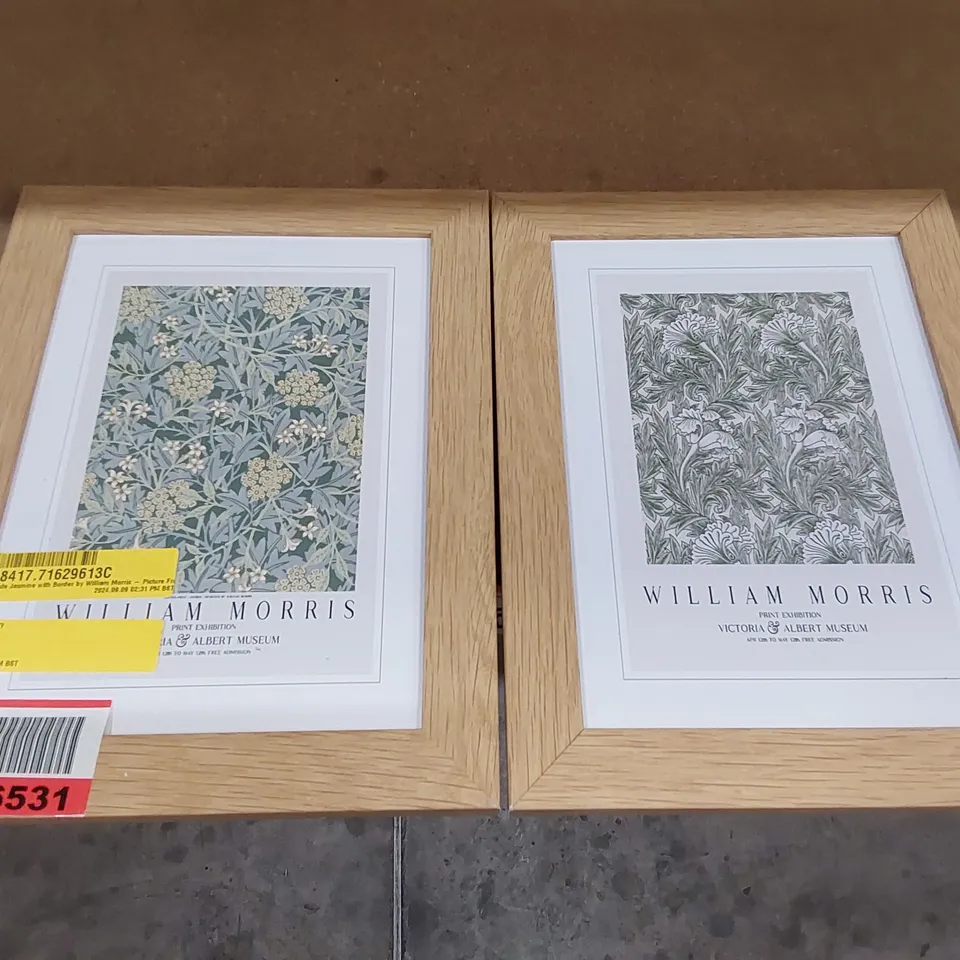SET OF 2 WILLIAM MORRIS FRAMED PRINTS (1 ITEM)