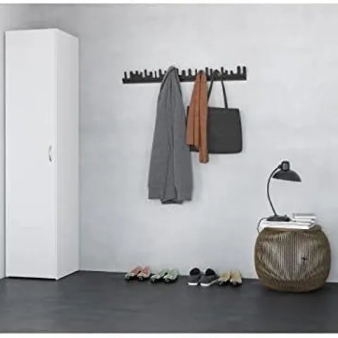 BOXED TVILUM WOODEN CLOTHES WARDROPE - WHITE (1 BOX)