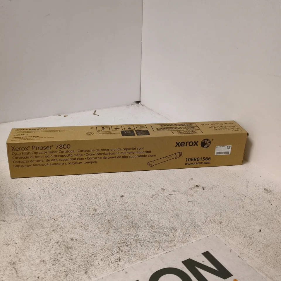 PALLET CONTAINING APPROXIMATELY 40 XEROX PRODUCTS INCLUDING HIGH CAPACITY PRINTING CARTRIDGE, PHASER 7800 ETC. 