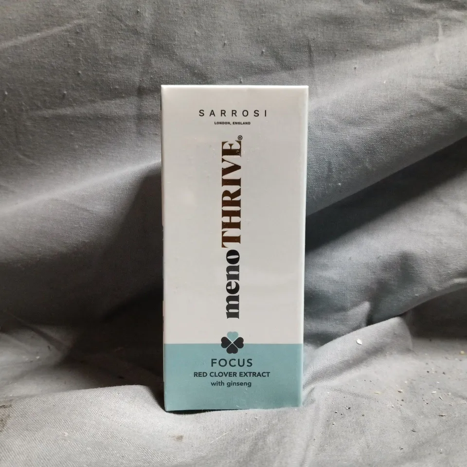 BOX OF APPROXIMATELY 30 SEALED MENOTHRIVE FEMALE GINSENG ESSENTIAL OILS (30ML)