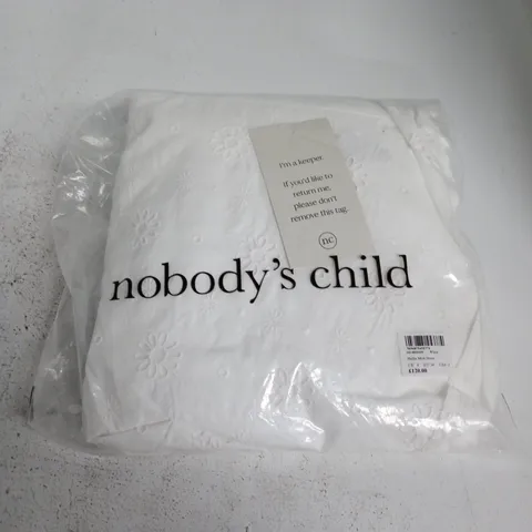 BAGGED NOBODYS CHILD HALLIE MIDI DRESS IN WHITE - UK 6