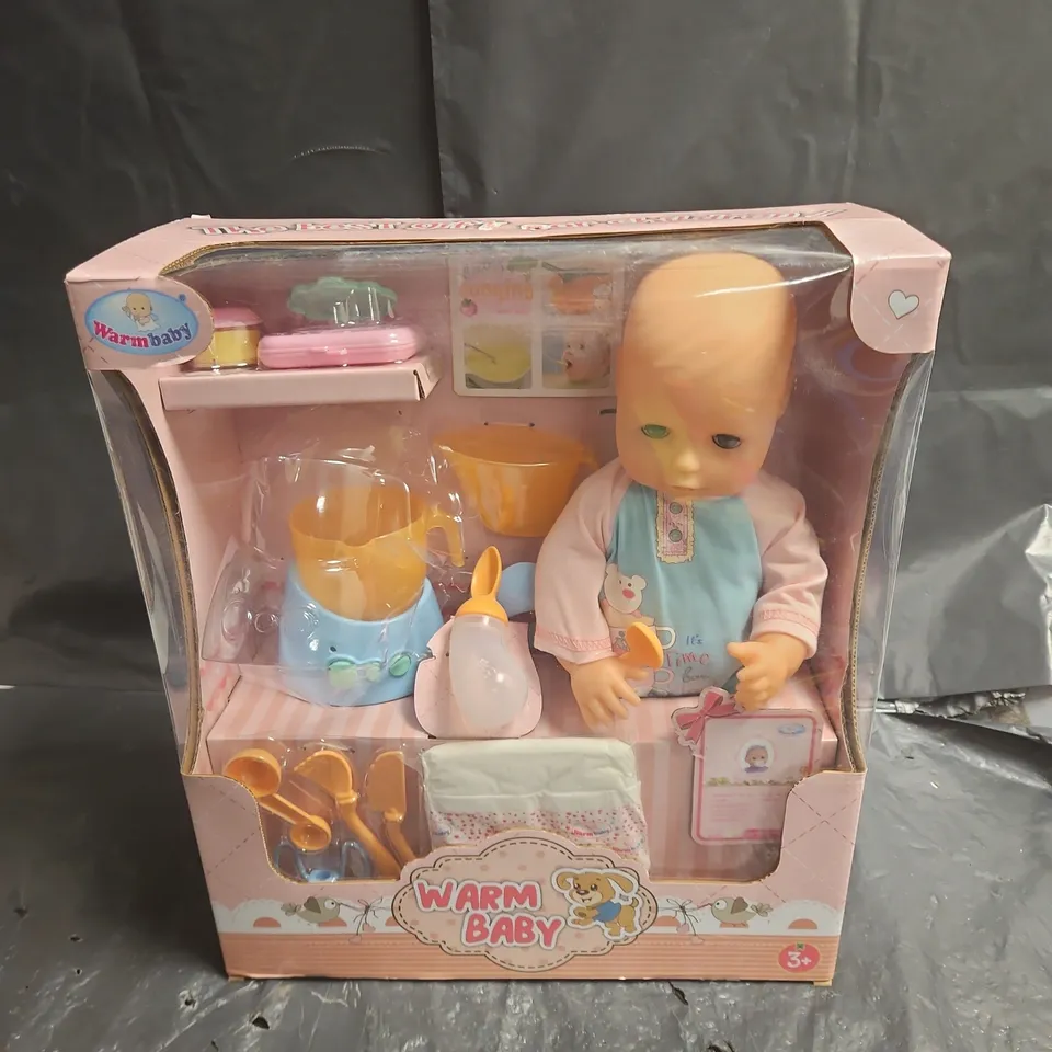 WARM BABY BABY DOLL PLAYSET WITH ACCESSORIES – BOXED
