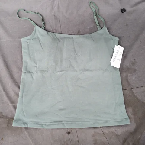 ABERCROMBIE & FITCH WOMEN'S SLEEVELESS TOP IN GREEN SIZE LARGE