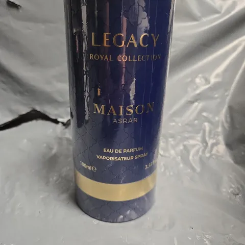 BOXED AND SEALED LEGACY ROYAL COLLECTION MAISON ASRAR EAU DE PARFUM 100ML