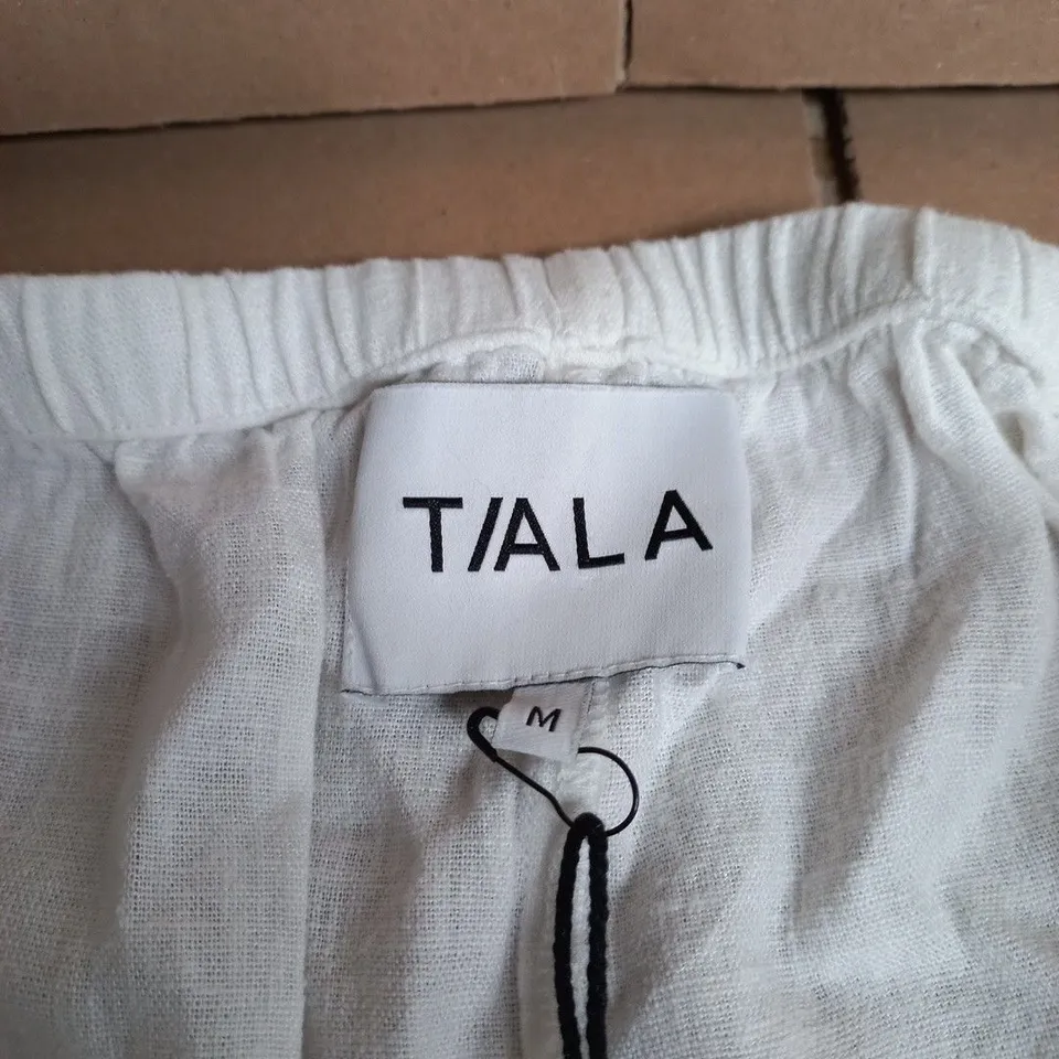 TALA WHITE DRAWSTRING TROUSERS – WOMEN'S CLOTHING, SIZE M