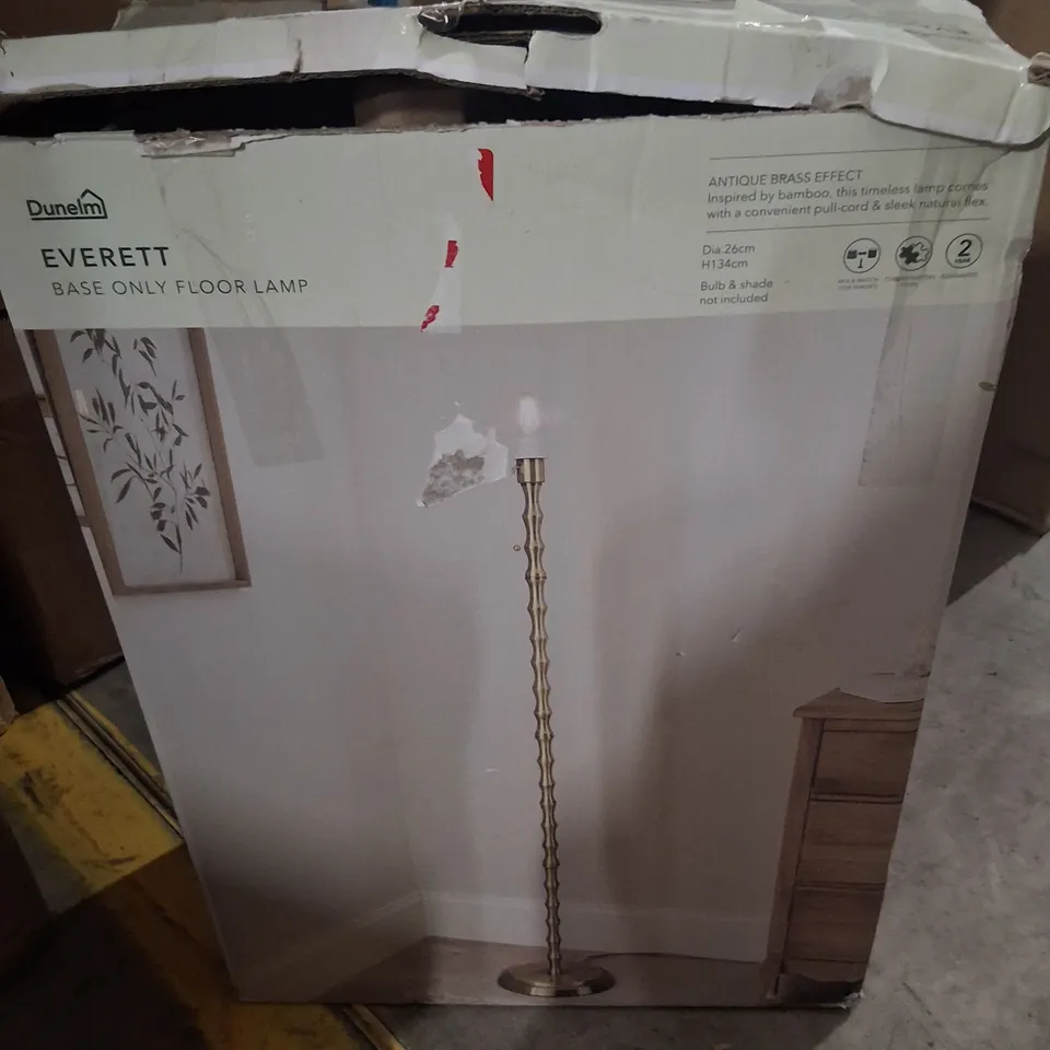 BOXED DUNELM EVERETT BASE-ONLY FLOOR LAMP