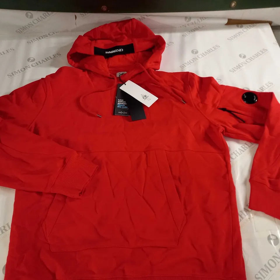 C.P. COMPANY RED HOODIE - XL
