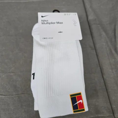 NIKE MULTIPLIER MAX DRI-FIT SOCKS - SIZE 2/5