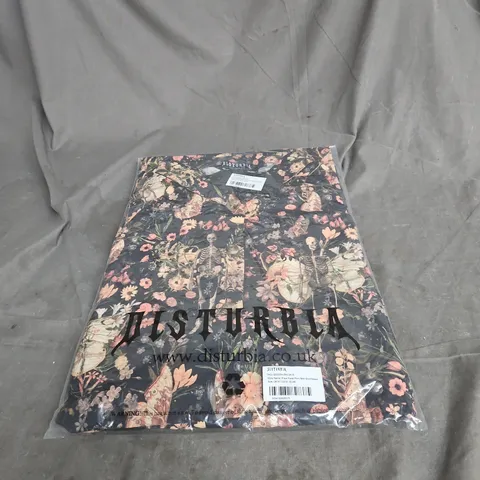 DISTURBIA PIXIE FLORAL PRINT MIDI SHIRT DRESS – UK 18