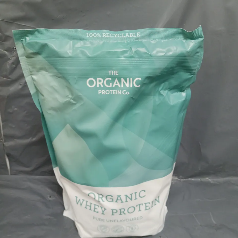 ORGANIC WHEY PROTEIN PURE UNFLAVOURED 1.2KG 