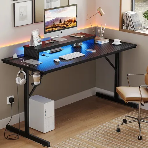 BOXED INBOX ZERO BUECHE METAL BASE COMPUTER DESK (1 BOX)