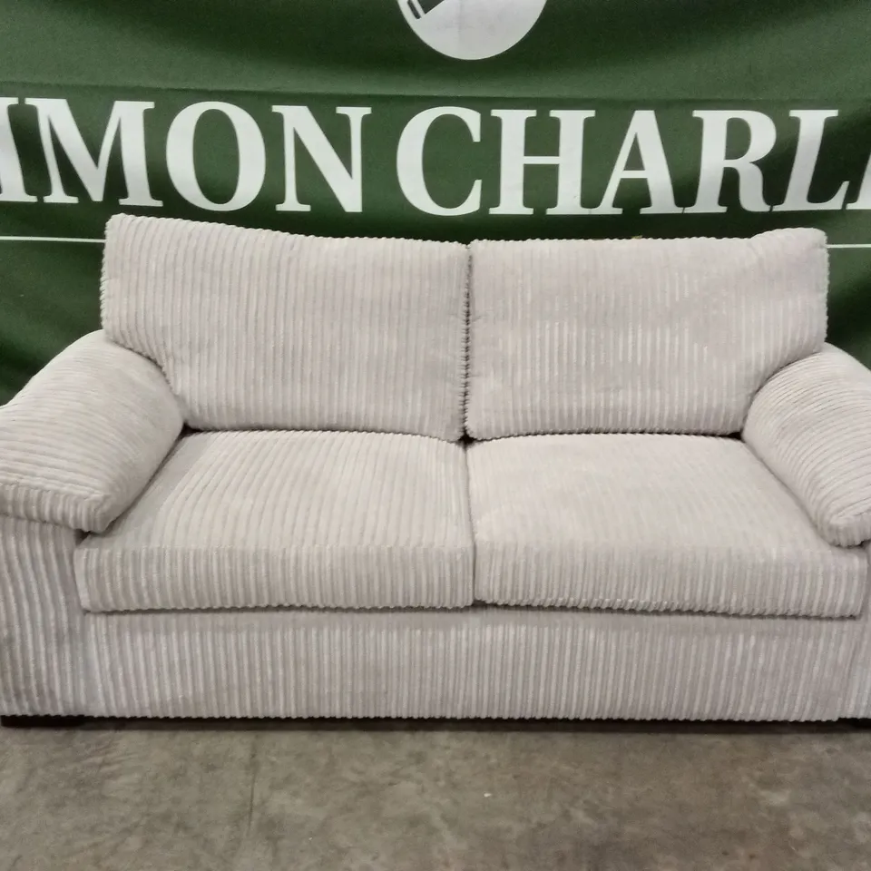 AMALFI STANDARD BACK FABRIC SOFA BED - CREAM RRP £699