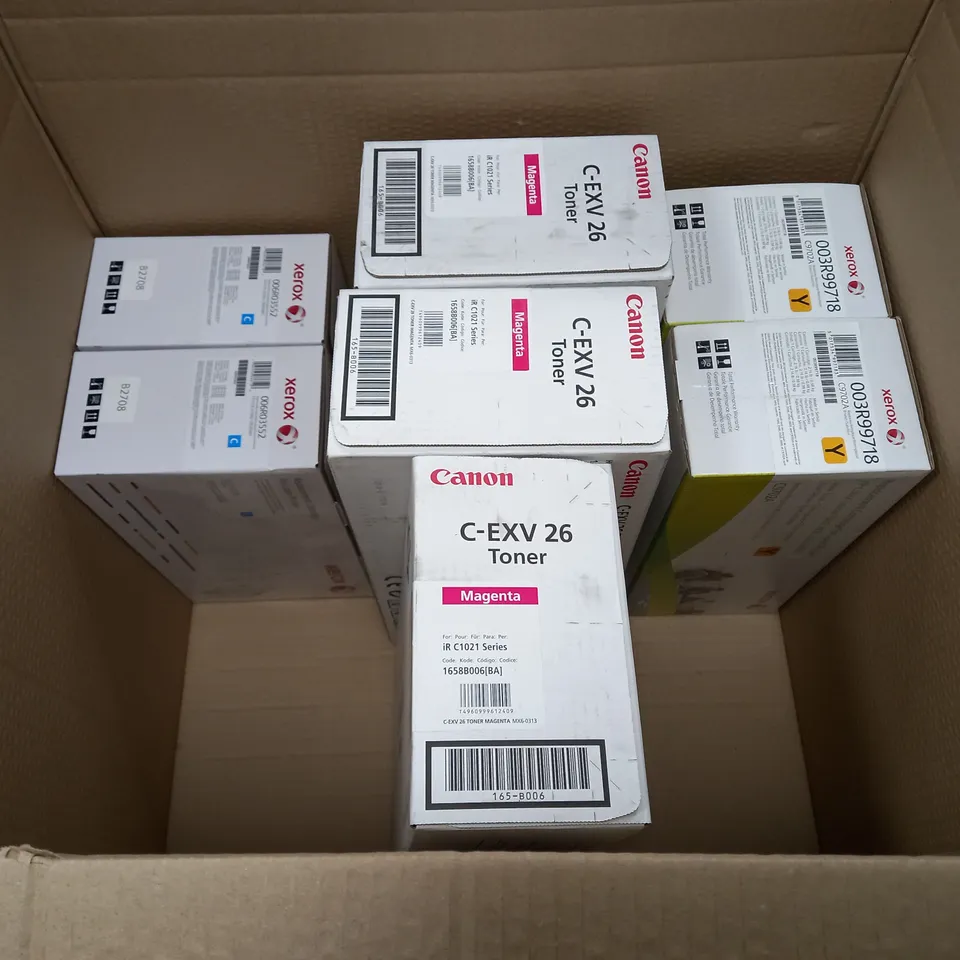 LOT OF 13 ASSORTED XEROX REPLACEMENT CARTRIDGES FOR LASER PRINTERS