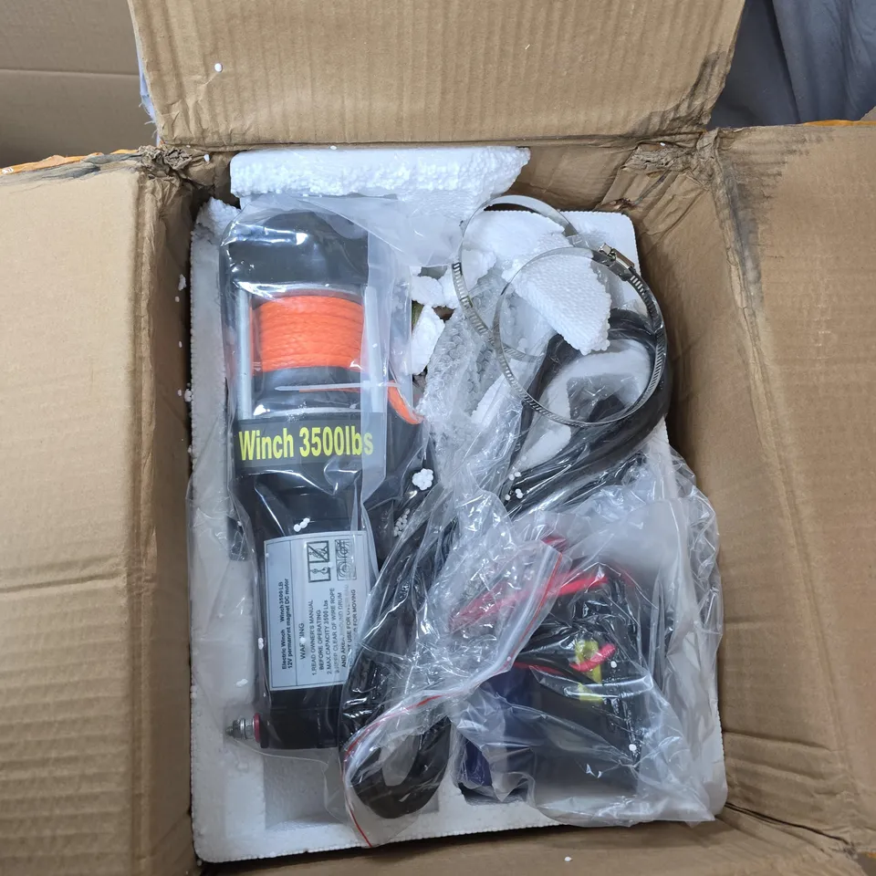 WINCH 3500LBS – PORTABLE WINCH WITH CABLE (BOXED)