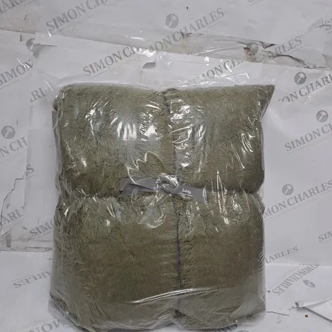 TEDDY SUPER SOFT THROW - GREEN