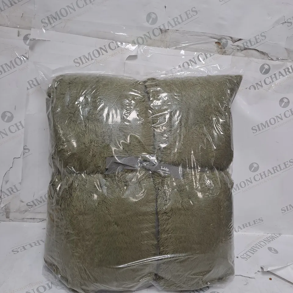 TEDDY SUPER SOFT THROW - GREEN 
