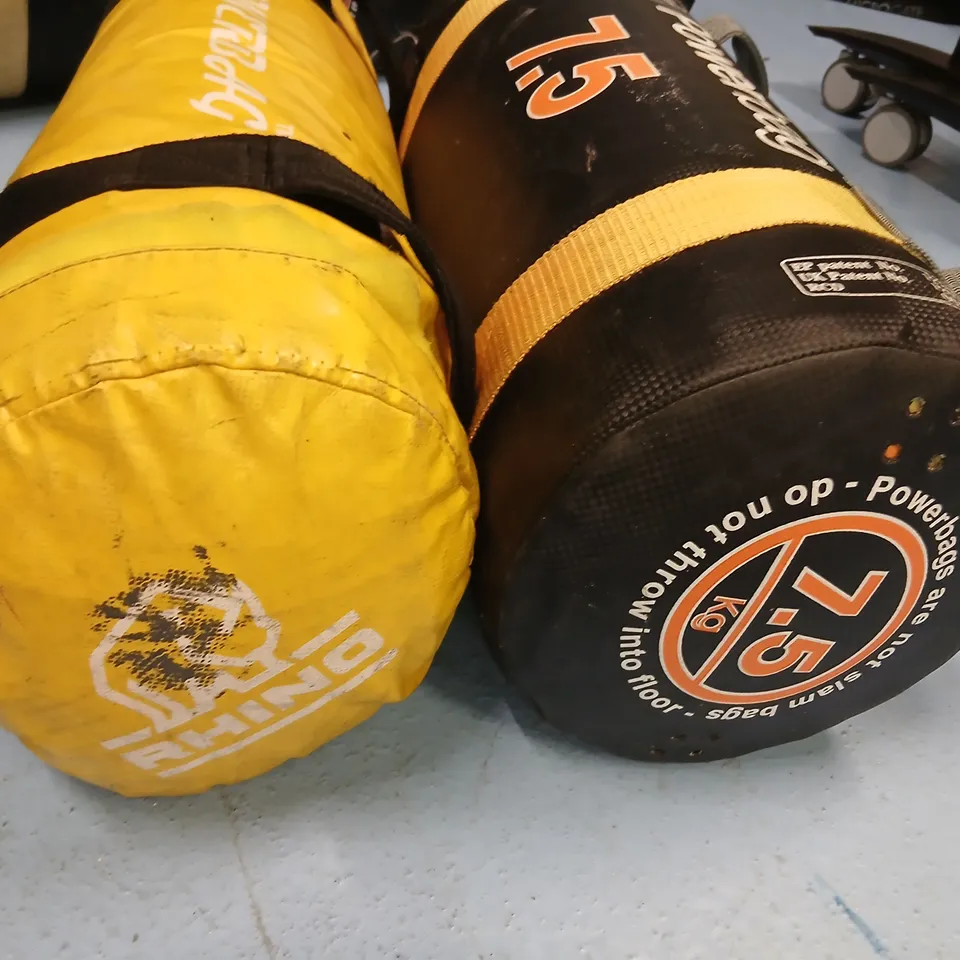 TWO ASSORTED POWERBAG 7.5 KG SANDBAG
