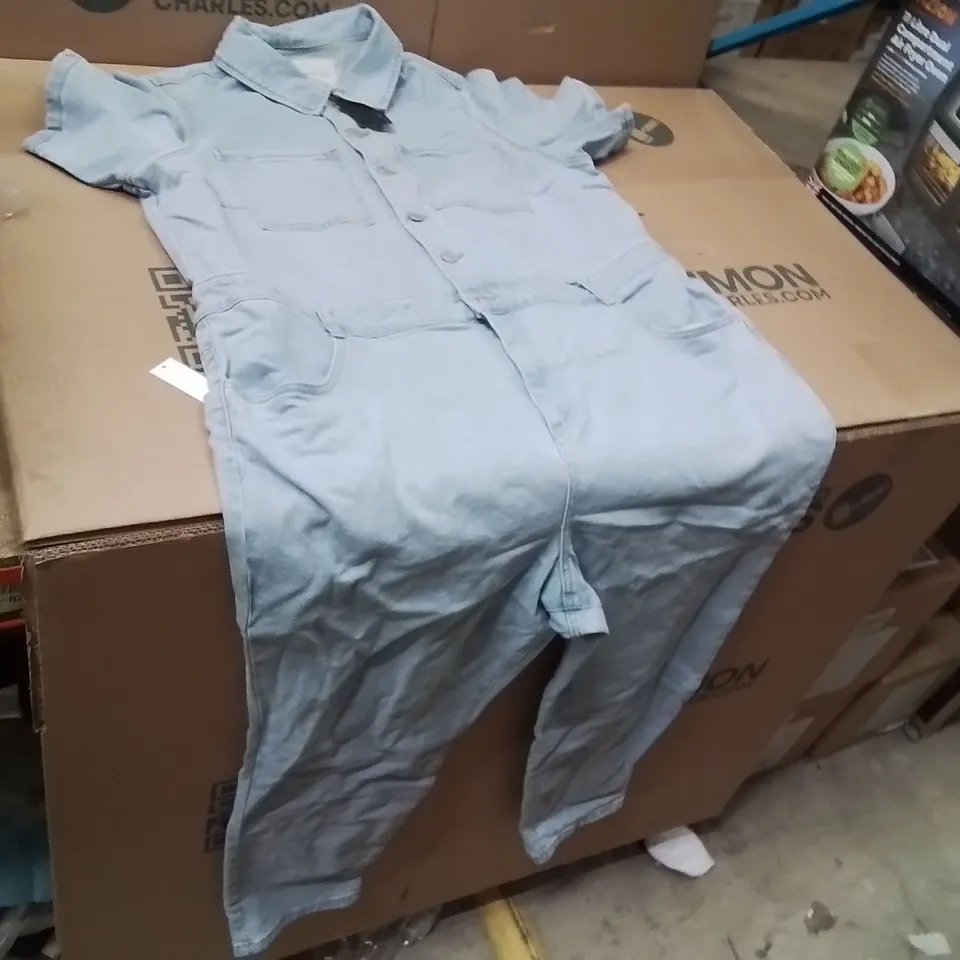 BOXED BRAND NEW APPROXIMATELY 3 JD WILLIAMS BELTED JUMPSUIT BLUE SIZE 20