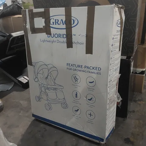 BOXED GRACO DUORIDER LIGHTWEIGHT DOUBLE PUSHCHAIR