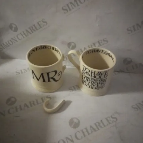 BLACK TOAST MR SET OF 2 CUPS