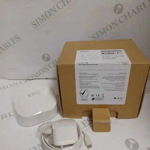 BOXED EERO 6 DUAL BAND MESH WIFI ROUTER