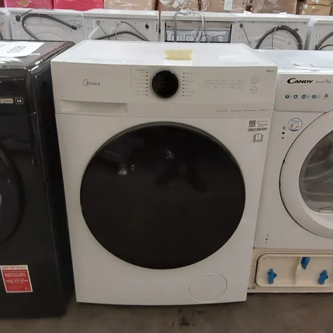 MIDEA MF20ED80WB FREESTANDING WASHER DRYER, BLDC MOTOR, BRIGHT LED DISPLAY LUNAR DIAL, HEALTH GUARD, STEAM, 1400RPM, 8KG/6KG LOAD, APP CONTROL, WHITE [ENERGY CLASS A]