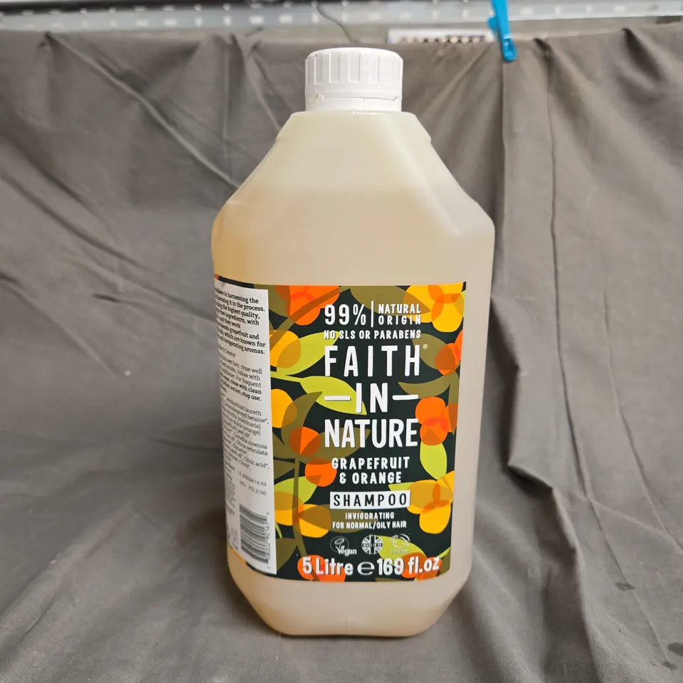 FAITH IN NATURE GRAPEFRUIT & ORANGE SHAMPOO 5L - COLLECTION ONLY