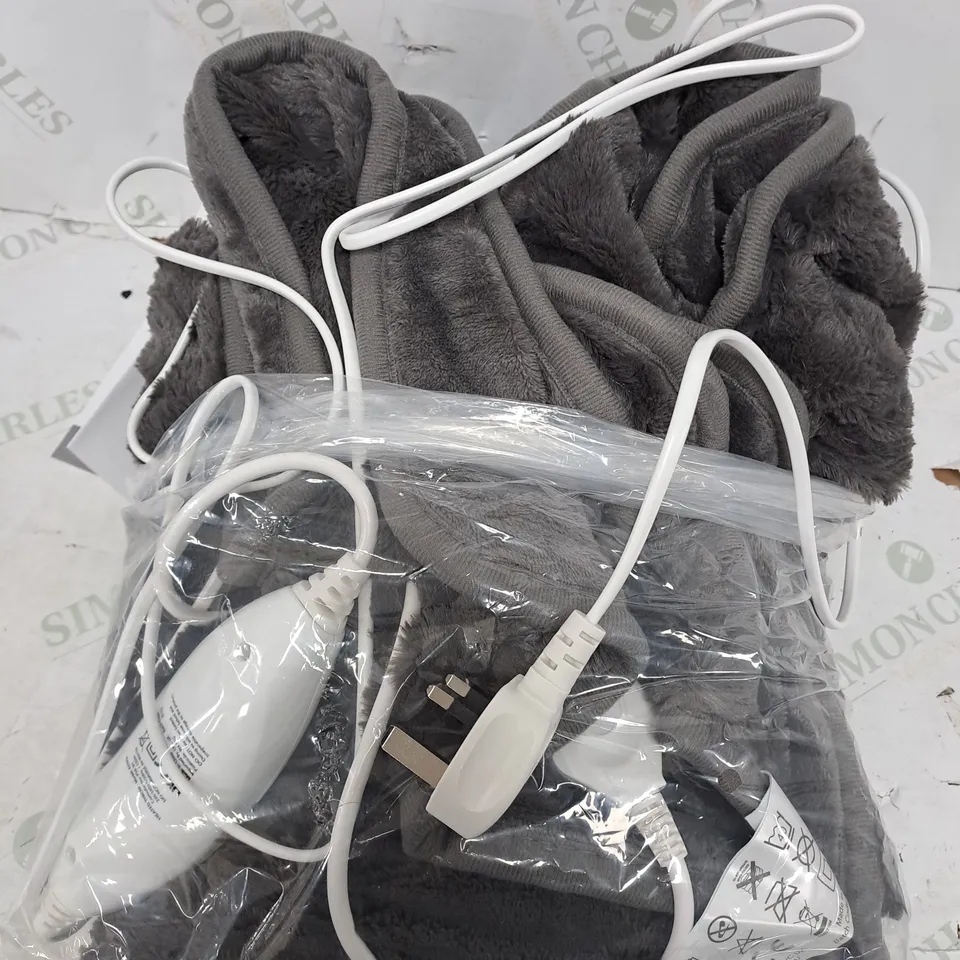 COZEE HOME VELVETSOFT HEATED THROW IN GREY