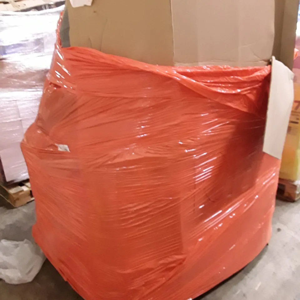 PALLET OF ASSORTED PRODUCTS INCLUDING TOILET SEAT, WALL CLOAK, ROUND METAL BALLOON ARCH KIT, GREEN GRAVITY, AIR FRYER