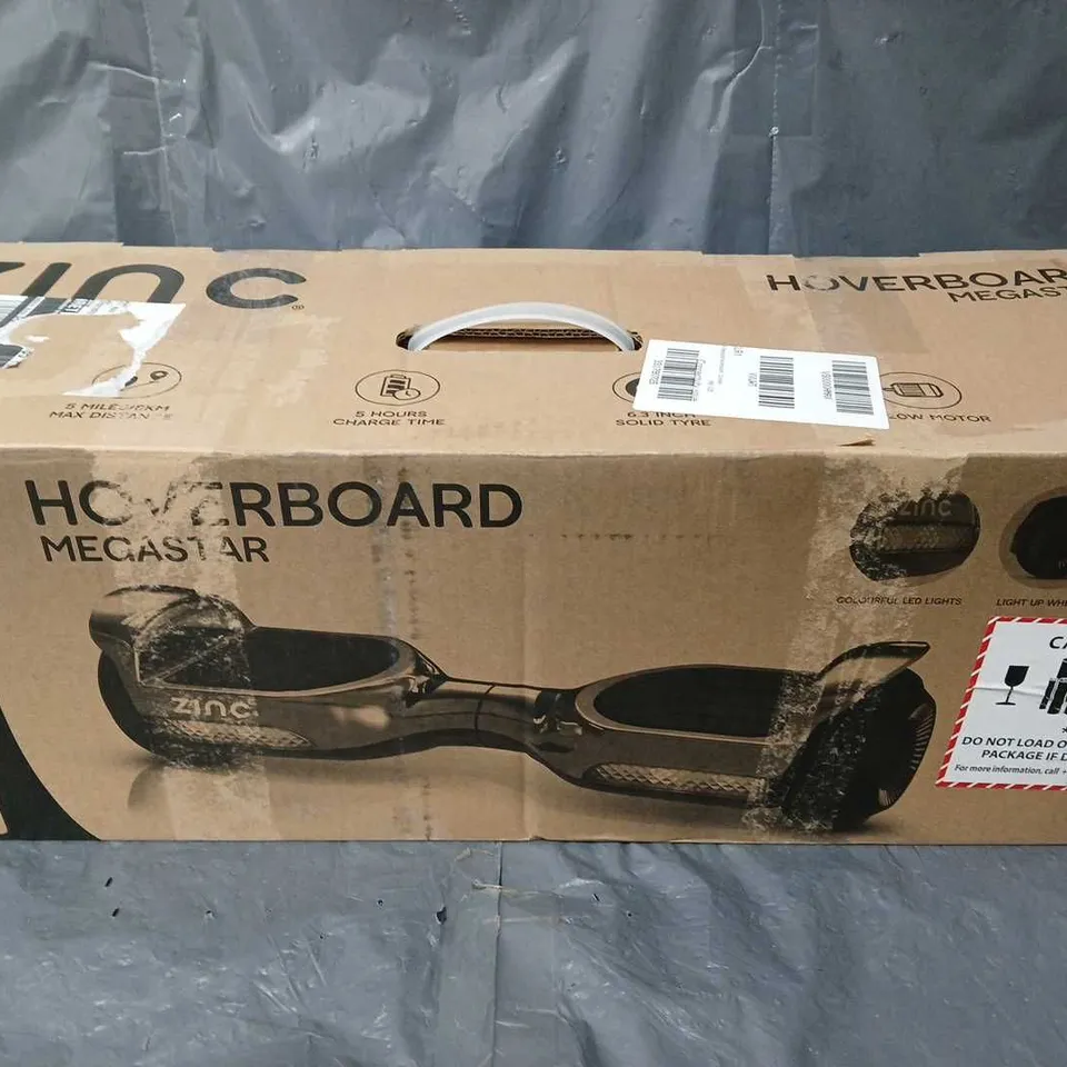 BOXED ZINC MEGASTAR HOVERBOARD - CHROME