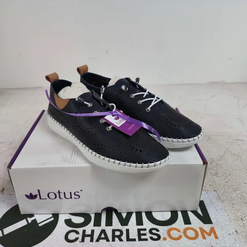 LOTUS TASIA NAVY LEATHER SIZE 37 BOXED