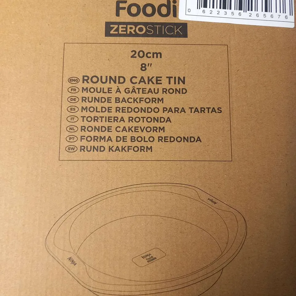 FIVE BRAND NEW BOXED NINJA FOODIE ZERO STICK 20CM 8" ROUND CAKE TINS