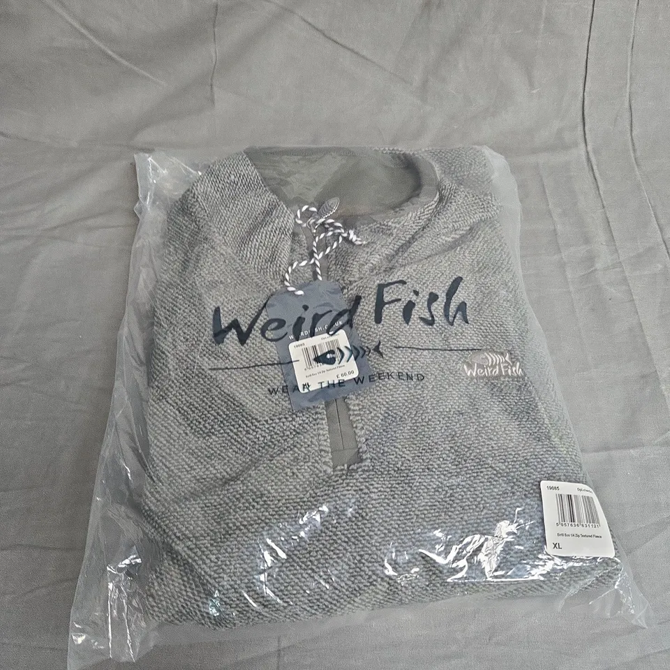 WEIRD FISH ERRILL ECO 1/4 ZIP FLEECE SIZE XL