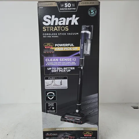 SHARK STRATOS CORDLESS STICK VACUUM BOXED