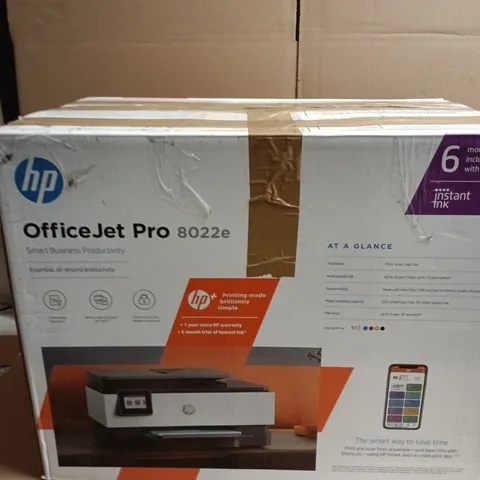 BOXED HP OFFICEJET PRO 8022E ALL-IN-ONE PRINTER 