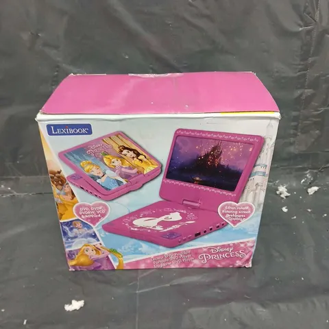 BOXED LEXIBOOK DISNEY PRINCESS PORTABLE DVD PLAYER