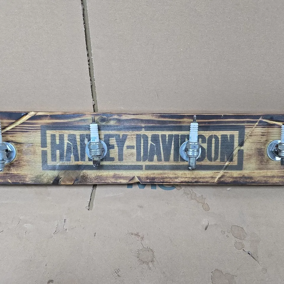 HARLEY-DAVIDSON BRANDED HOMEMADE COAT RACK 