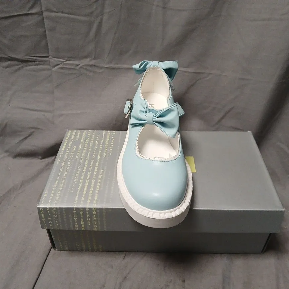 BOXED KOI FAIRY LACE DOILY MARY JANES – BABY BLUE, UK7