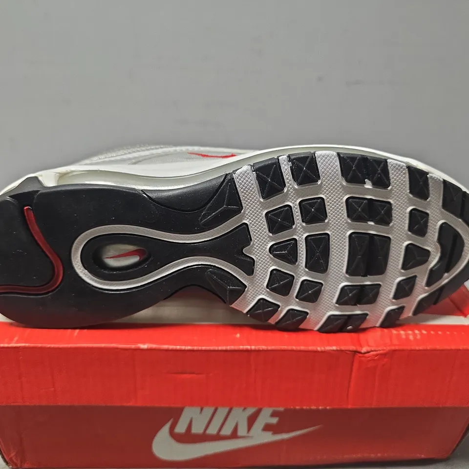 BOXED PAIR OF NIKE AIR MAX 97 TRAINERS IN GREY - UK 5.5