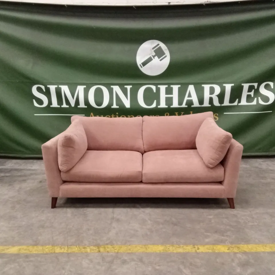 MODA FREYA 3 SEATER FABRIC SOFA - RUST RRP £1199