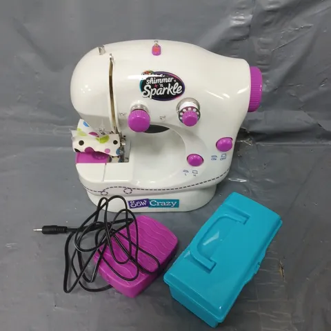BOXED SHIMMER N SPARKLE SEW CRAZY SEWING MACHINE 