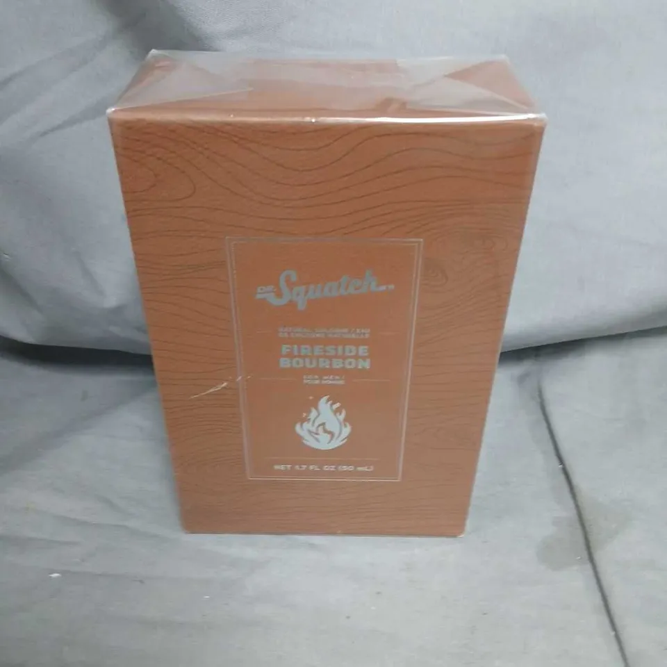 BOXED AND SEALED DR SQUATCH FIRESIDE COLOGNE NATURAL COLOGNE 50ML
