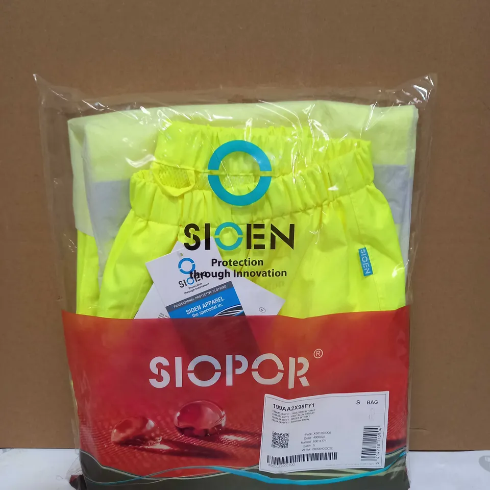 BRAND NEW SIOEN YELLOW BITORAY TROUSERS - SIZE S