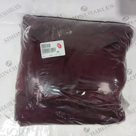 BOXED COZEE HOME VELVETSOFT HEATED THROW IN SHIRAZ WINE