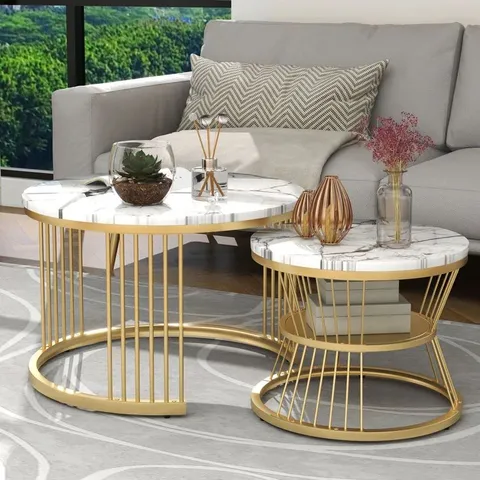 BOXED MODERN NESTING COFFEE TABLES (1 BOX)