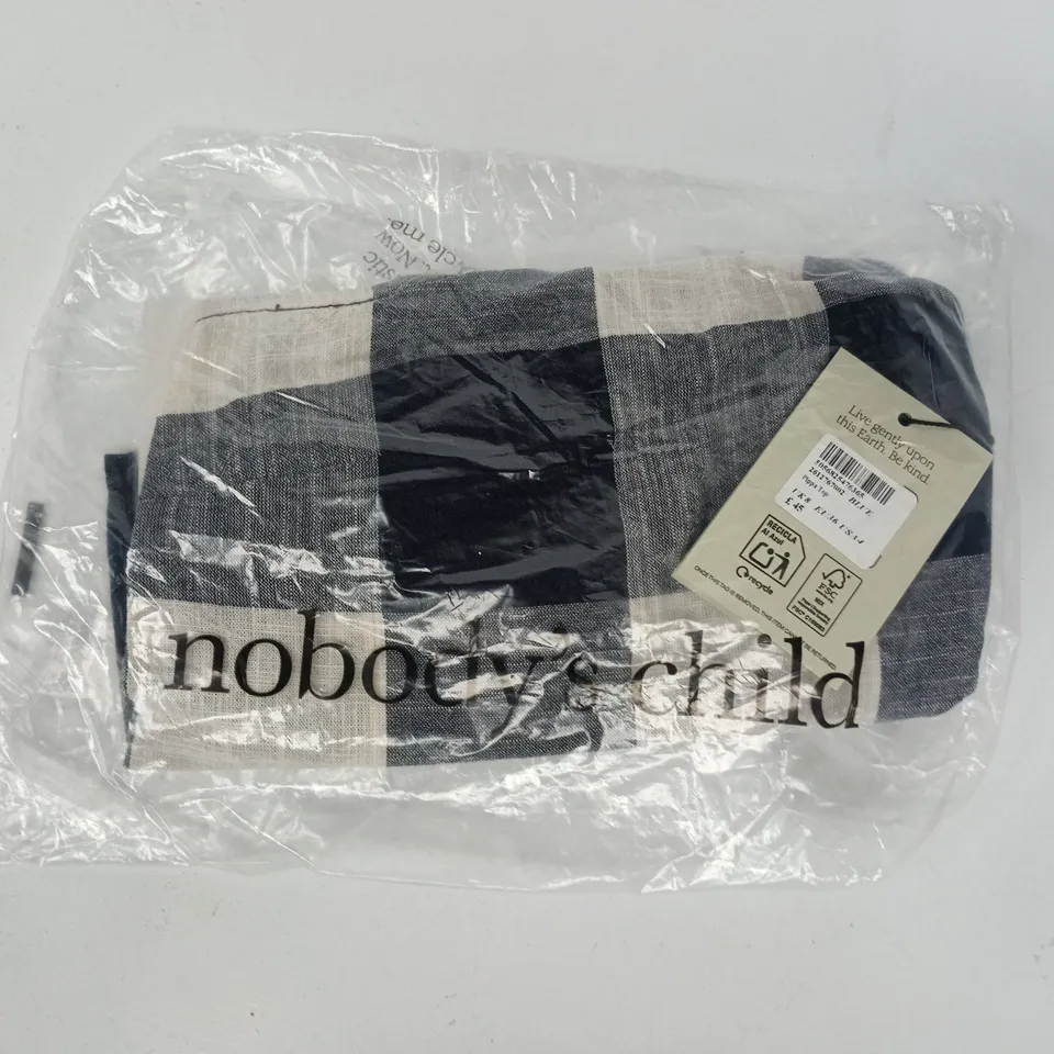 BAGGED NOBODY'S CHILD PIPPA TOP IN BLUE SIZE UK 8