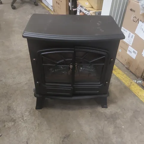 RUSSELL HOBBS RHEFSTV2003B 1.85 KW FREESTANDING ELECTRIC STOVE FIRE HEATER WITH 2 HEAT SETTINGS
