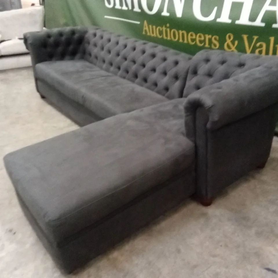 CHESTER RIGHT HAND FABRIC CORNER CHAISE SOFA RRP £1399
